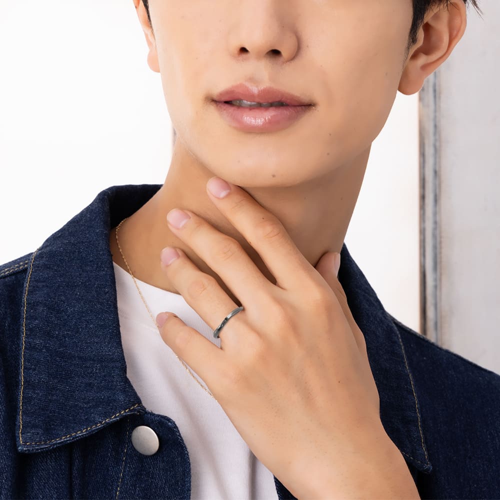 ラバーズシーン 刻印できる シルバーペアリング