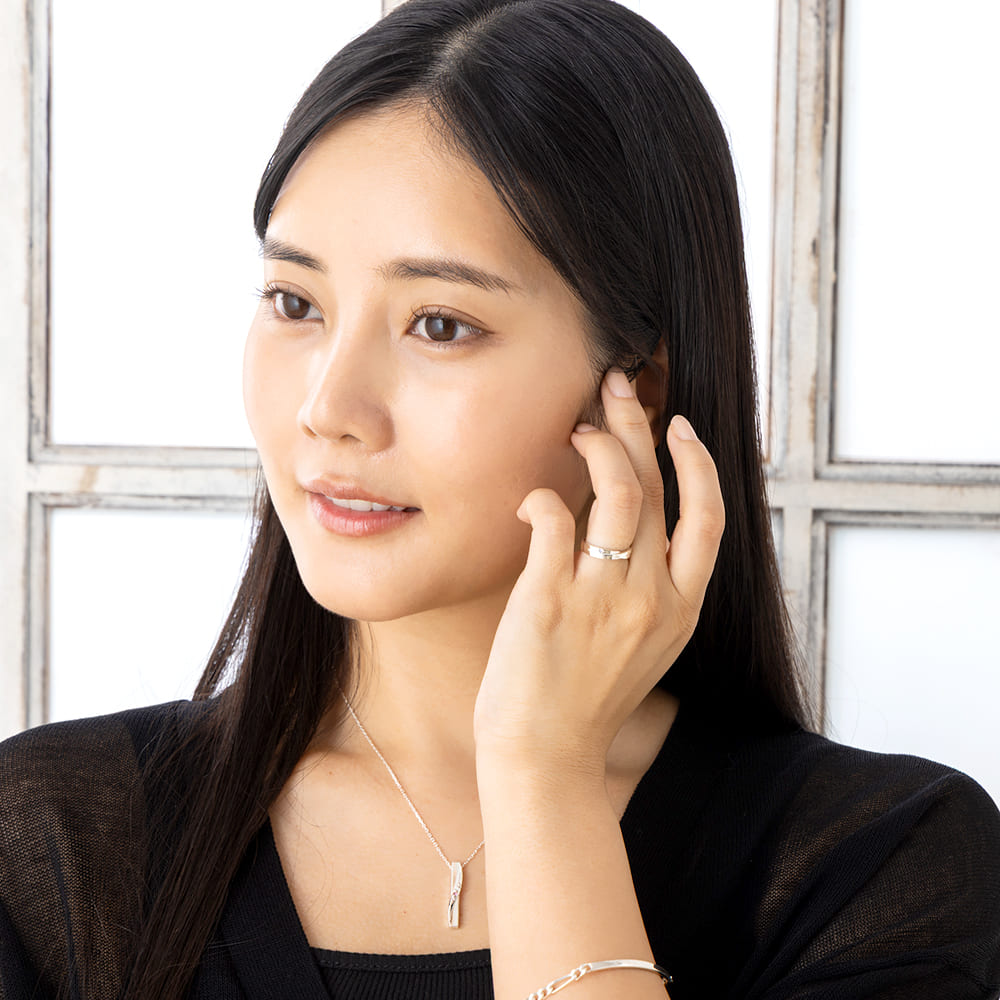 ラバーズシーン 刻印できる シルバーペアリング