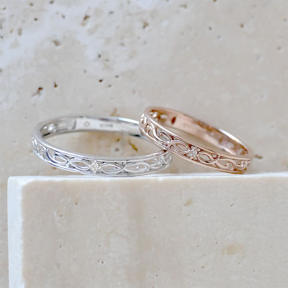 Lovers & Ring ペアリング 10金 18金 プラチナから選べる
