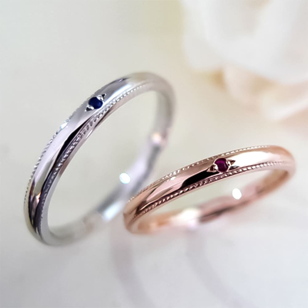 Lovers & Ring ペアリング 10金 18金 プラチナから選べる
