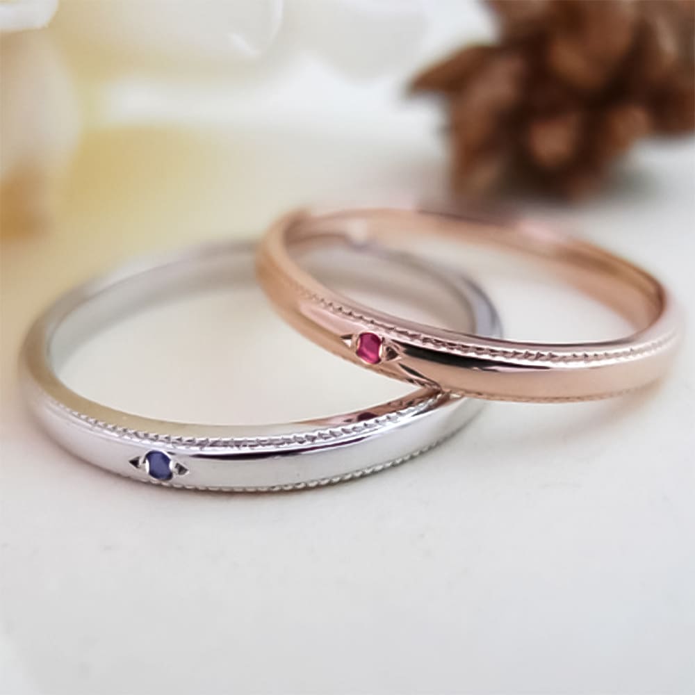 Lovers & Ring ペアリング 10金 18金 プラチナから選べる