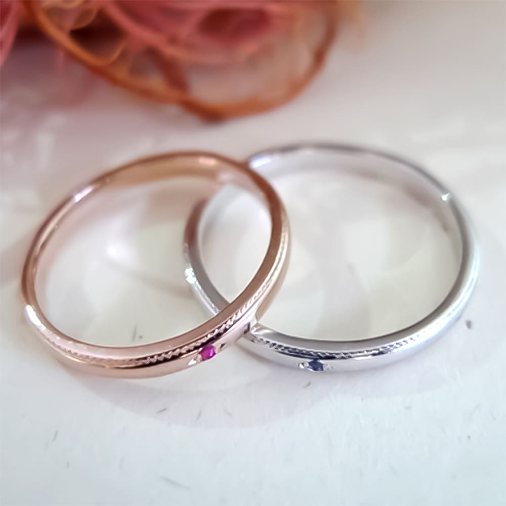 Lovers & Ring ペアリング 10金 18金 プラチナから選べる