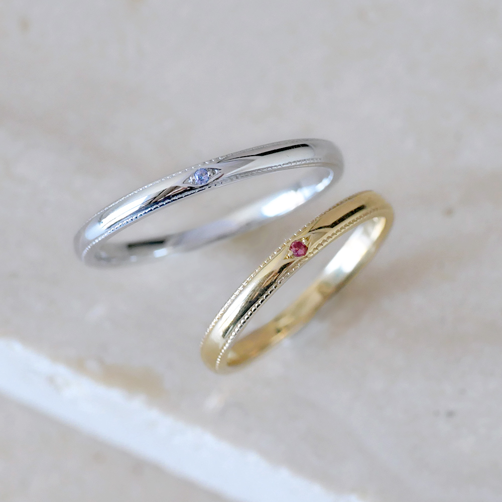 Lovers & Ring ペアリング 10金 18金 プラチナから選べる