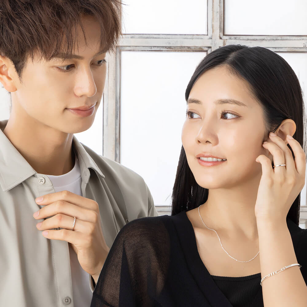 LOVERS SCENE　ラバーズシーン　誕生石　ペアリング