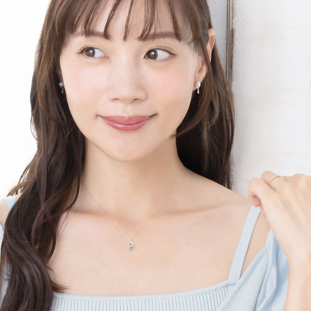 アクアマリン ネックレス