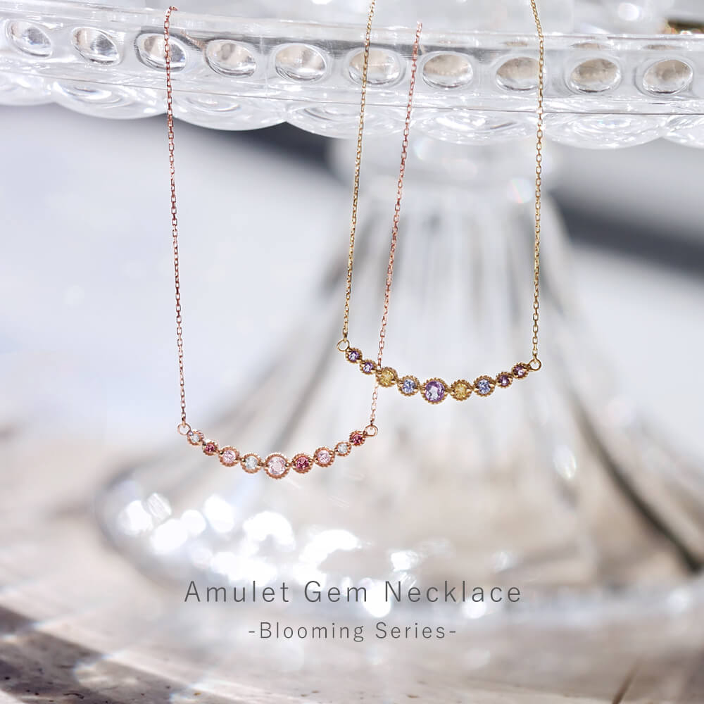 誕生石馬蹄ネックレス