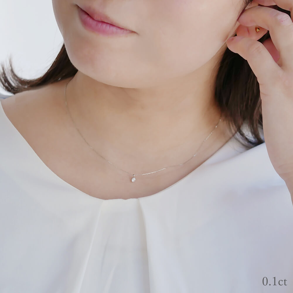 RITA ダイヤモンド プラチナネックレス