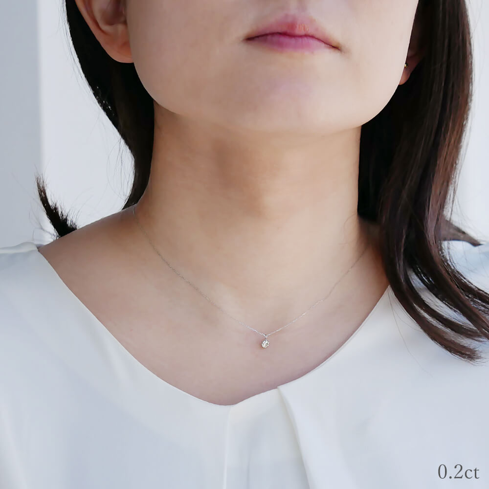 RITA ダイヤモンド プラチナネックレス