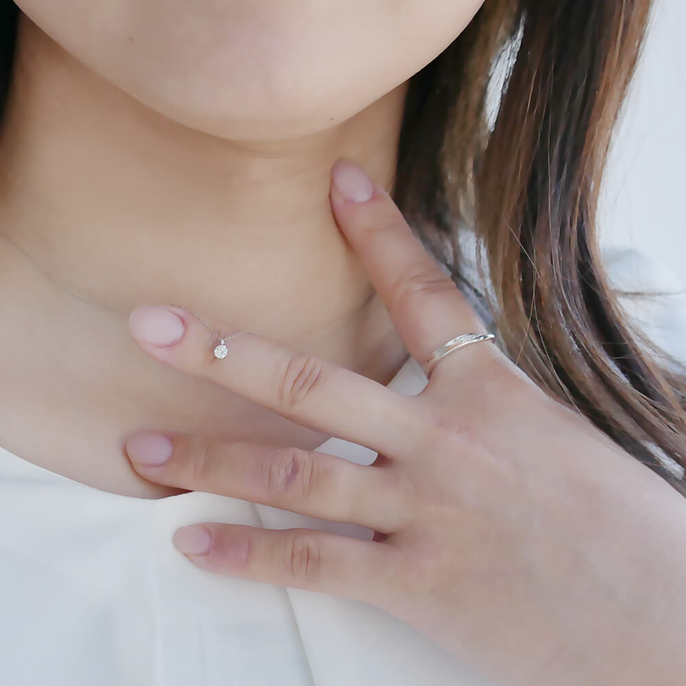 RITA ダイヤモンド プラチナネックレス