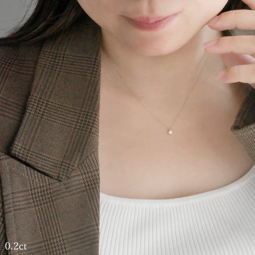 RITA ダイヤモンド 18金ネックレス