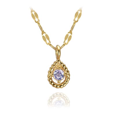 天然石一粒ネックレス